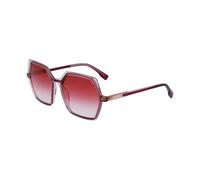 Karl Lagerfeld Femme KL6083S 626 Lunettes de soleil Plastique Rouge sombre Rouge Géométrique Ombré