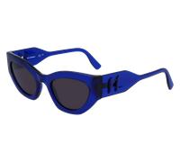 Karl Lagerfeld Femme KL6122S 424 Lunettes de soleil Bio-inject Bleu Gris Cat Eye Normale Normale