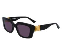 Karl Lagerfeld Femme KL6125S 001 Lunettes de soleil Acétate Noir Gris Carré Normale Normale