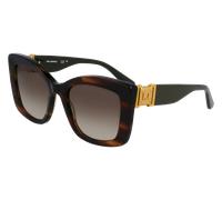 Karl Lagerfeld Femme KL6139S 212 Lunettes de soleil Acétate Marron Marron Carré Normale Ombré