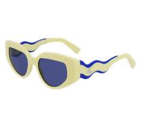 Karl Lagerfeld Femme KL6144S 703 Lunettes de soleil Bio-inject Jaune Bleu Cat Eye Normale