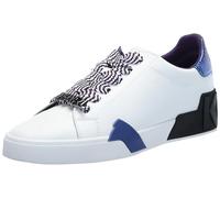 KARL LAGERFELD Femme Melora Sneaker Basket, Blanc Multicolore, 35.5 EU
