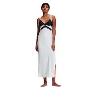 KARL LAGERFELD Femme Négligé Maxi avec Bordure en Dentelle, Ivoire, M