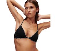 KARL LAGERFELD Femme Soutien-Gorge Triangle à Logo Mini avec Bretelles Multi-Positions, Noir, L