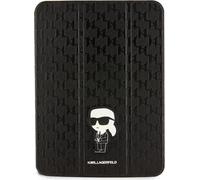 Karl Lagerfeld Folio Magnet Allover Saffiano Monogram NFT Ikonik - Étui pour iPad 10,9" (2022) (Noir)