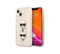 Karl Lagerfeld Glitter Karl & Choupette Case tête, or - iPhone 13 mini