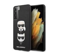 Karl Lagerfeld, Hard Cover Saffiano, Karl and Choupette, Galaxy S21 Plus, Black
