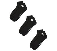 KARL LAGERFELD Homme Ikon Sneaker Sock (3 Pack) Noir 39-42