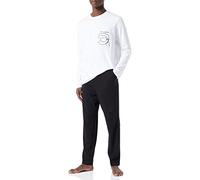 KARL LAGERFELD Homme Ikonik 2.0 - Ensemble Pyjama à Manches Longues, Noir/Blanc, XL
