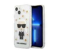Karl Lagerfeld Housse Iconic Karl Flower Transparent - iPhone 13 Mini
