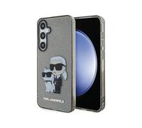 Karl Lagerfeld Housse IML Glitter Karl & Choupette Noir - Galaxy S24