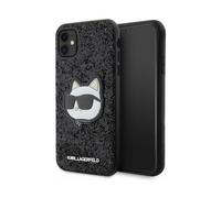 Karl Lagerfeld Housse KLHCN61G2CPK Glitter Choupette Patch Noir - iPhone 11 / XR