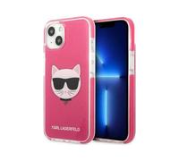 Karl Lagerfeld KLHCP13MTPECPI Coque Rigide pour iPhone 13 6,1" Motif tête de cho