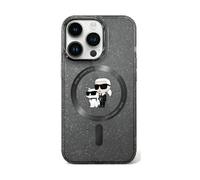 Karl Lagerfeld Housse KLHMN61HGKCNOK Karl & Choupette Glitter MagSafe Noir - iPhone 11/XR
