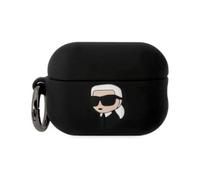 Karl Lagerfeld Housse Silicone 3D Karl Head Noir - Pour AirPods Pro 2