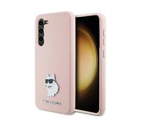Karl Lagerfeld Housse Silicone Choupette Metal Pin Rose - Galaxy S24