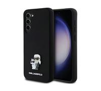 Karl Lagerfeld Housse Silicone Karl & Choupette Métal Pin Noir - Galaxy S24