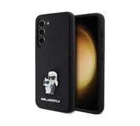 Karl Lagerfeld Housse Silicone Karl & Choupette Metal Pin Noir - Galaxy S24