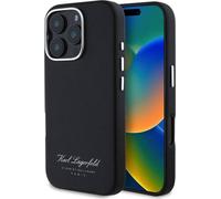 Karl Lagerfeld, Housse texturée iPhone 16 Pro Max Hotel RSG Design, Noir