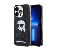 Karl Lagerfeld Housse TPU Ikonik Monogram Noir - iPhone 15 Pro