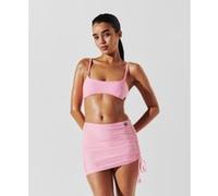 Karl Lagerfeld Ikon Stripe Mini Adjst Pareo White-pink Stripe Taille: L | Bikinis Outlet | Femme | Blanche