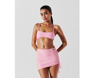 Karl Lagerfeld Ikon Stripe Mini Adjst Pareo White-pink Stripe Taille: M | Bikinis Outlet | Femme | Blanche