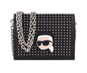 Karl Lagerfeld Ikonik 2.0 Portefeuille d'embrayage Cuir 11 cm noir