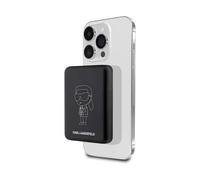 Karl Lagerfeld Ikonik MagSafe Banque de puissance inductive 5W 3000mAh, noir
