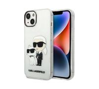 Karl Lagerfeld IML Glitter NFT Karl & Choupette Étui, Transparent - iPhone 14 Plus
