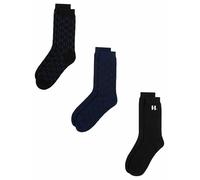 Karl Lagerfeld International B.V K/Monogram Logo Sock 3 Pack Chaussettes, Multicolore, 43-46 Hommes