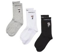 Karl Lagerfeld International B.V Karl Lagerfeld, Men's, K/Ikon Sock 3 Pack Chaussettes, Multicolore, 43-46 Hommes