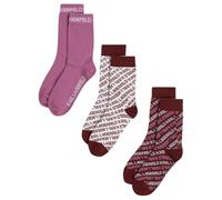 Karl Lagerfeld International B.V Monogram Sock 3 Pack Chaussettes, Multicolore, 35-38 Femmes