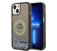 Karl Lagerfeld, iPhone 14 Plus Housse Paillettes Résistance aux rayures Protection antichoc, Noir