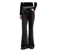Karl Lagerfeld - Jean flare taille haute à coutures apparentes - Femme - Jeans - Noir - Taille: W27 L32