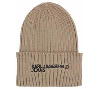 KARL LAGERFELD JEANS, Bonnet Homme Essential Logo, Désert Taupe, Taille Unique