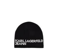 KARL LAGERFELD JEANS Bonnet noir / blanc, Taille 55-60