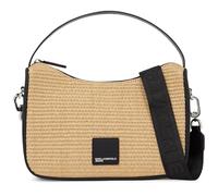 Karl Lagerfeld Jeans Box Logo Raffia Mini Hobo, Femmes, Naturel