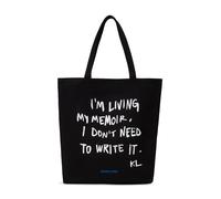 KARL LAGERFELD JEANS Femme Sac Shopper Avec Logo Encadré Noir, One size