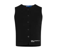 Karl Lagerfeld Jeans A4w18060 Waistcoat Noir XL Femme