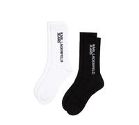 KARL LAGERFELD JEANS Chaussettes noir / blanc, Taille 36-41