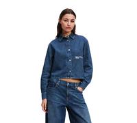 Karl Lagerfeld Klj Boxy Denim Blouse Washed Dark Blue Taille: M | Chemises à boutons Outlet | Femme | Bleu