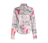 KARL LAGERFELD JEANS Chemisier gris / gris basalte / rose, Taille M
