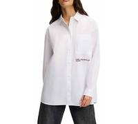 Karl Lagerfeld Jeans, Femme, Chemise Décontractée, Coupe Décontractée, Blanc, M