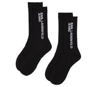 Karl Lagerfeld Jeans Femme Essential Logo Socks Set (2 Pack) Black One size