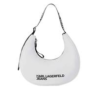 Karl Lagerfeld Essential Nylon Moon Shoulder Bag Blanc