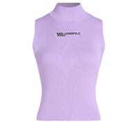 KARL LAGERFELD JEANS, Femme, Haut en Maille, Coupe Slim, Violet, L