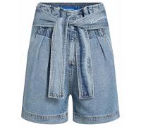 Karl Lagerfeld Jeans Femme High Rise Denim Belt Short Washed Mid Blue 28