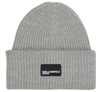 Karl Lagerfeld Jeans Femme Long Beanie Lurex Silver One Size