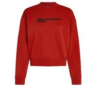 KARL LAGERFELD JEANS Femme Regular Essential Logo Sweatshirt Rouge pompéien M