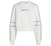 Karl Lagerfeld Jeans Femme Relaxed Crop Piping Sweatshirt White S